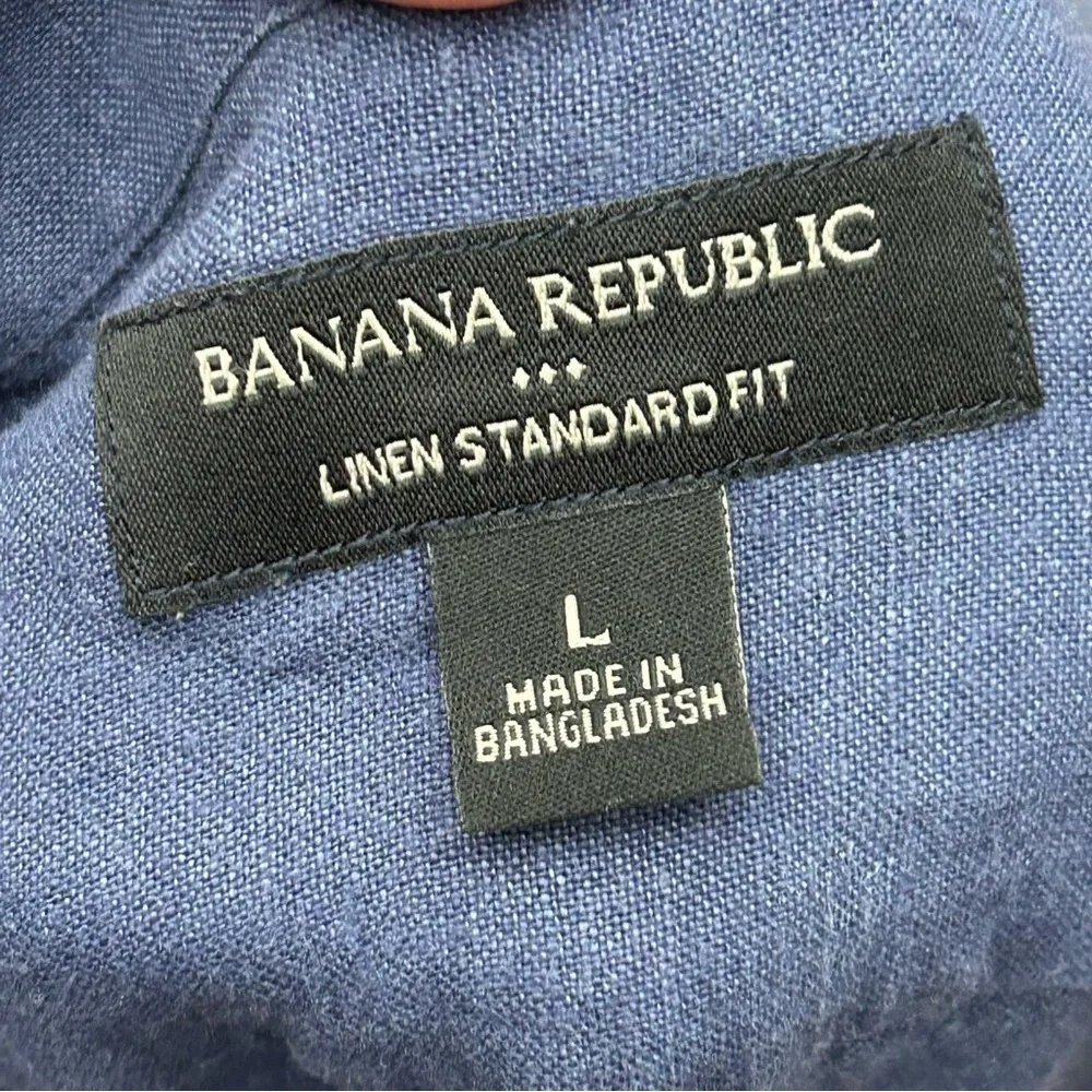Banana‎ republic linen standard fit short sleeve shirt